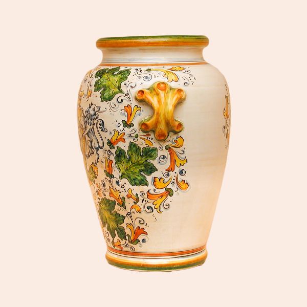 CC101A 50G - Jar cm50 cafaggiolo colori coat of arms andlily